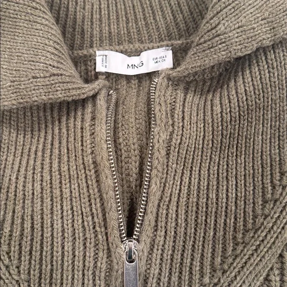 Mango olive green sweater - Picture 9 of 9